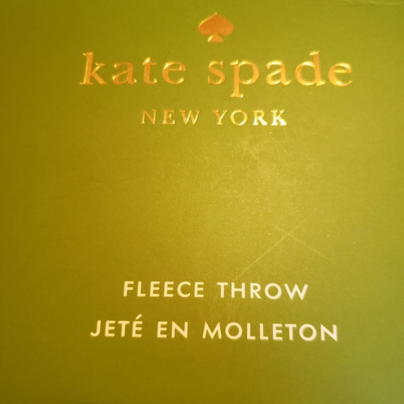 Kate Spade New York Fleece Throw NWT - Picture 3 of 6